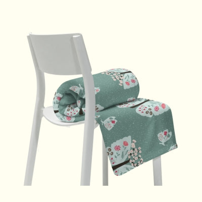 Soul Blossom Butterflies Green - Throw Blanket