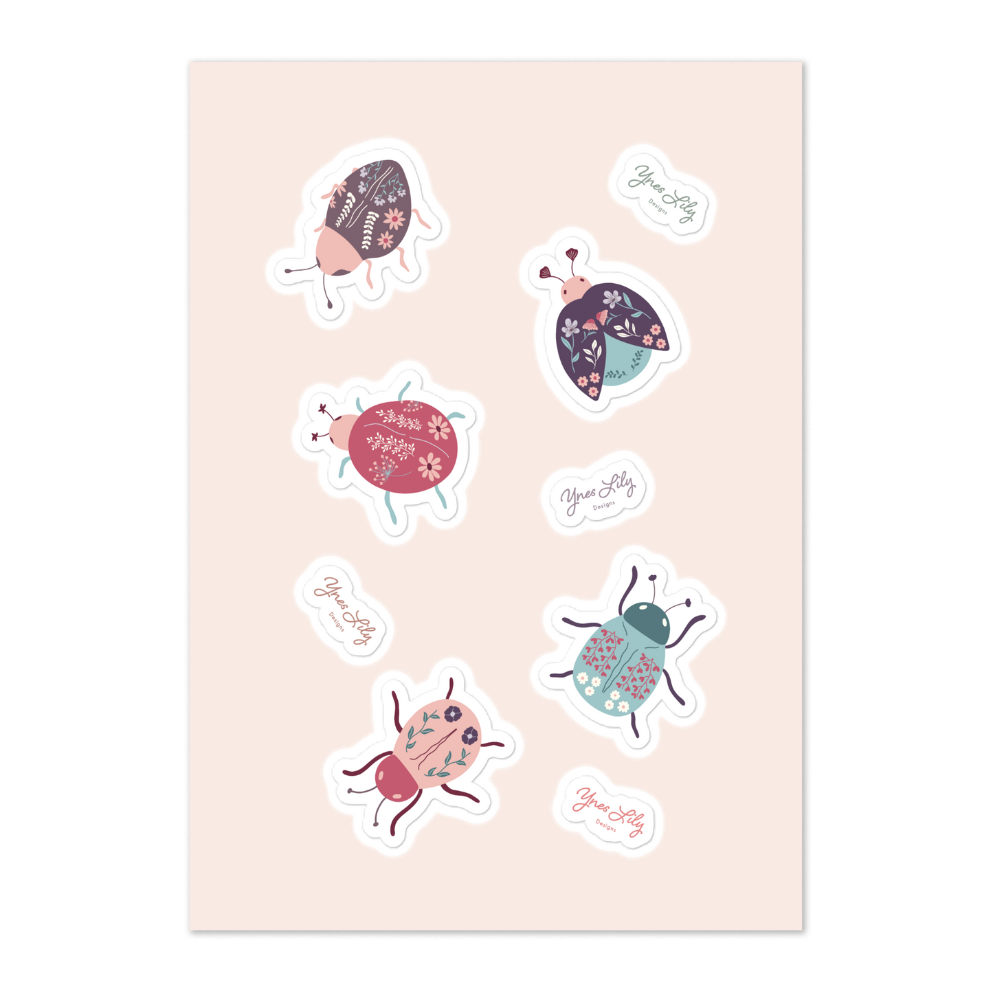 Sweet Ladybugs 1 - Sticker Sheet