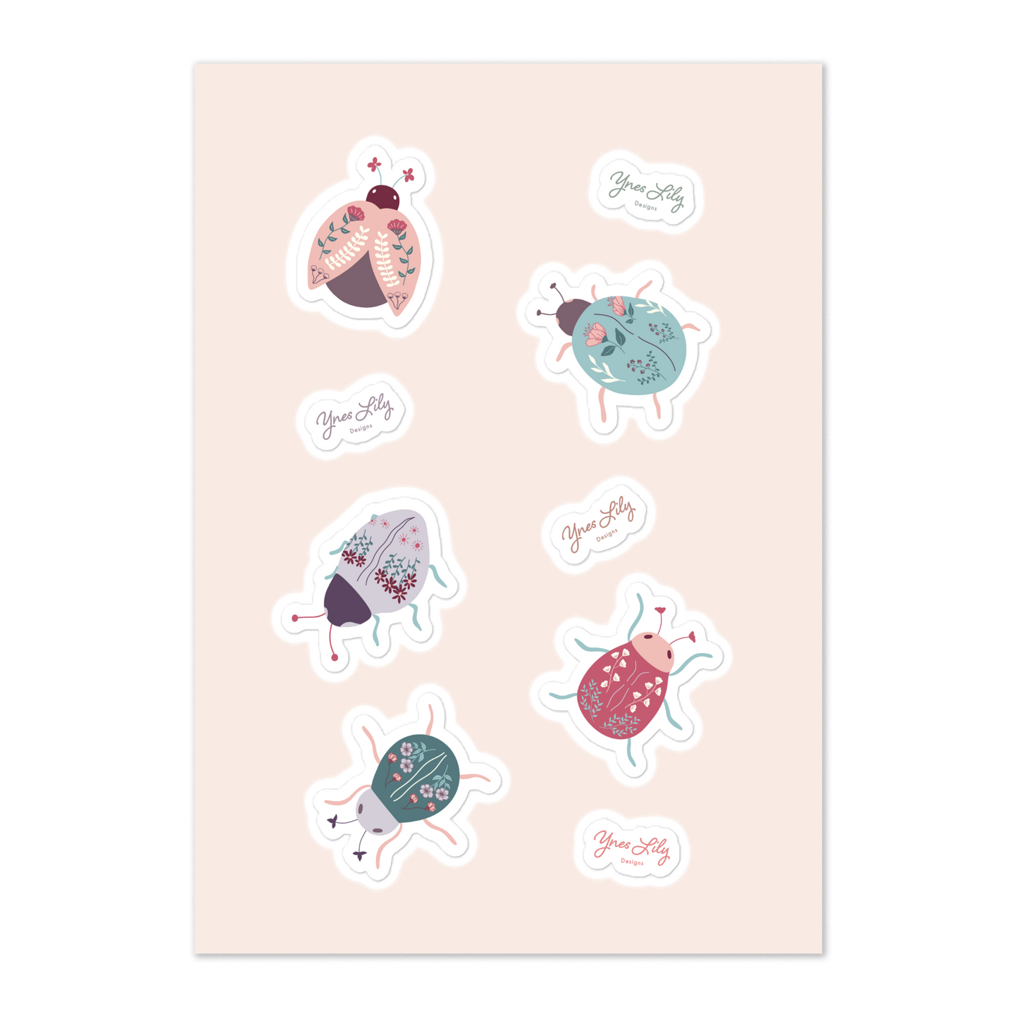 Sweet Ladybugs 2 - Sticker Sheet