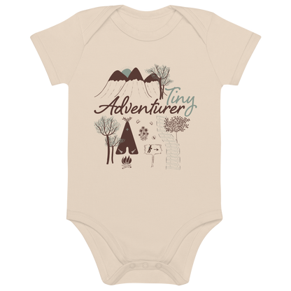 Green Tiny Adventurer - 100% Organic Cotton Baby Onesie