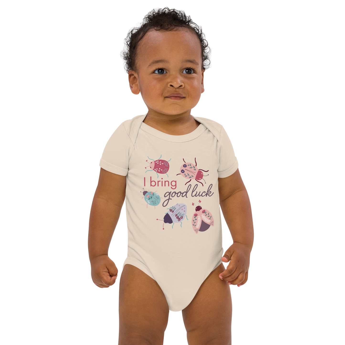 Sweet Ladybugs - 100% Organic Cotton Baby Onesie