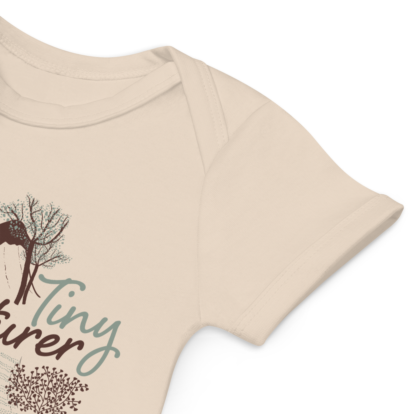 Green Tiny Adventurer - 100% Organic Cotton Baby Onesie