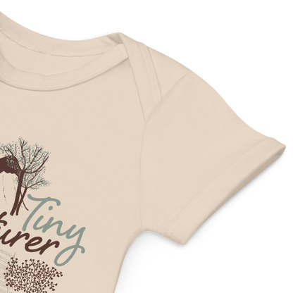 Green Tiny Adventurer - 100% Organic Cotton Baby Onesie