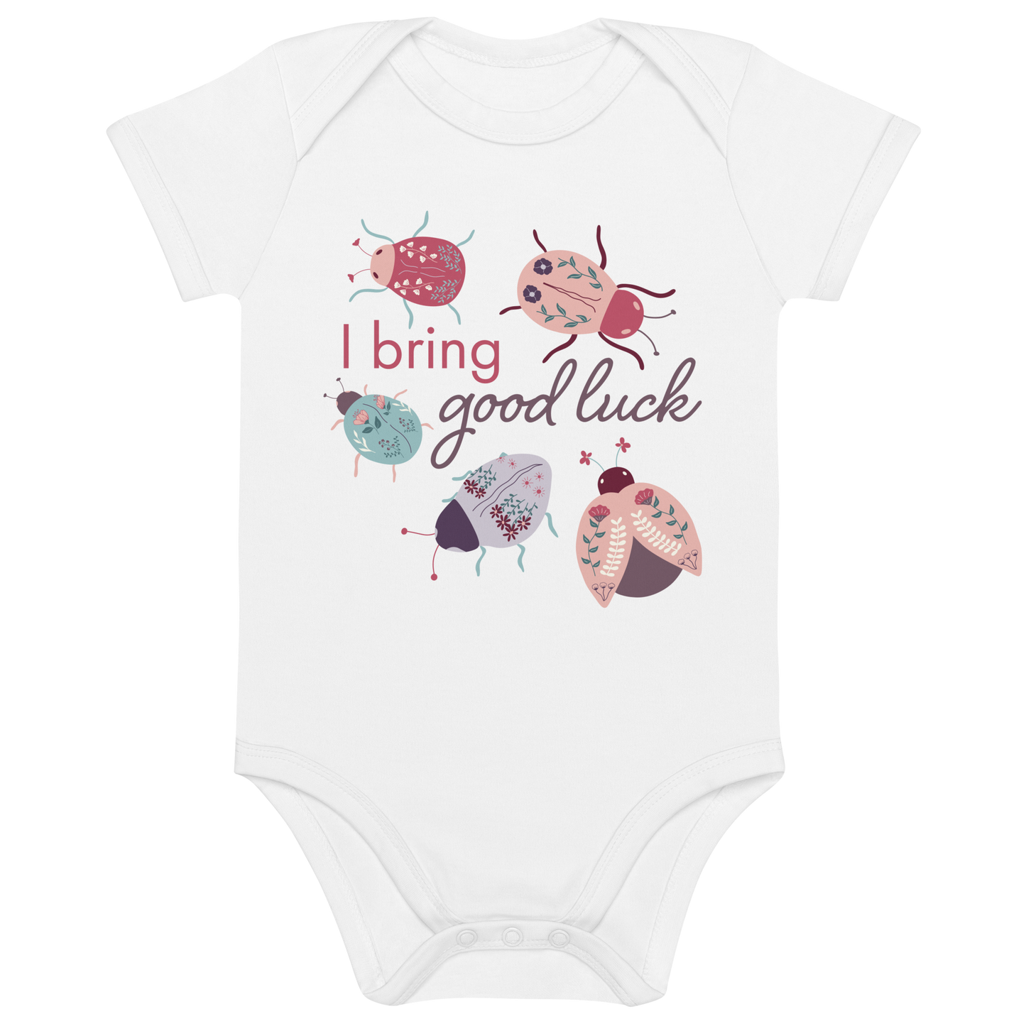 Sweet Ladybugs - 100% Organic Cotton Baby Onesie